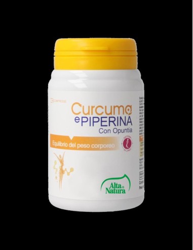 Curcuma e Piperina 45cpr Alta Natura - vendita online | Erboristeriamo