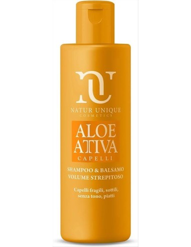 Shampoo Aloe Attiva Volume Strepitoso Natur Unique - vendita online | 